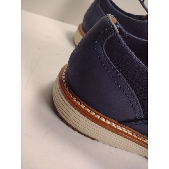 Johnston & Murphy Men\'s Navy Upton Knit Plain Toe Derby Oxford Shoes 8.5M NWOB main image 4